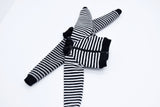 C057 Handmade Stripe Patter Bomber Jacket Doll Clothes Doll Short For 12" Fashion Dolls Poppy Parker Momoko Blythe Azone