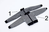 C057 Handmade Stripe Patter Bomber Jacket Doll Clothes Doll Short For 12" Fashion Dolls Poppy Parker Momoko Blythe Azone