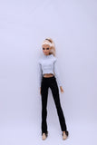 Handmade by Jiu 061 - Crop Top Knitted Sweater For 12“ Dolls Like Fashion Royalty FR Poppy Parker PP Nu Face NF