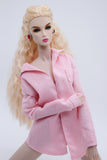 C005 Handmade Doll Lady's Shirt For 12" Fashion Dolls Like Poppy Parker Fashion Royalty NF Doll