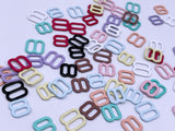 B034 Color Collection 8 shape 6mm 8mm Mini Buckles Sewing Craft Doll Clothes Making Sewing Supply