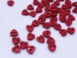 B095 4mm Heart Buttons Micro Mini Buttons Tiny Buttons Doll Buttons Doll Sewing