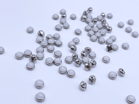 B099 Silver Color Base Pearl Button Tiny Buttons Doll Sewing Craft Sup – i  Sew For Doll