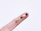 B125 Cute Paws Buttons 5mm Micro Mini Buttons Flower Buttons Tiny Buttons Doll Sewing Supply