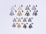 B143 Mini Triangle Metal Buckle With Pin Doll Clothes Sewing Craft Supply For 12" Fashion Dolls Like FR PP Blythe BJD