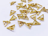 B143 Mini Triangle Metal Buckle With Pin Doll Clothes Sewing Craft Supply For 12" Fashion Dolls Like FR PP Blythe BJD