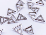 B143 Mini Triangle Metal Buckle With Pin Doll Clothes Sewing Craft Supply For 12" Fashion Dolls Like FR PP Blythe BJD