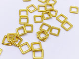 B155 Square 6×6/8×8mm Tiny Mini Buckles Connector Doll Sewing Doll Craft Supply Doll Clothes Making