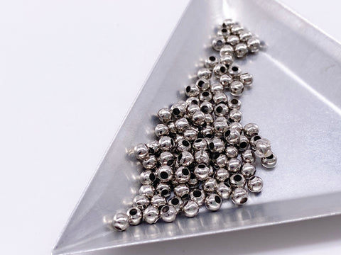 2mm Tiny Hexagon Barrel Tube Bead Spacers, Metal Beads for Jewelry Making  Supplies, Matte Antique Silver Plated, 50pcs
