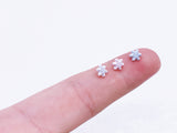 B180 Snowflake 5mm Shank Buttons Micro Mini Buttons Tiny Buttons Doll Buttons Doll Sewing Craft Supplies