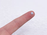 B180 Snowflake 5mm Shank Buttons Micro Mini Buttons Tiny Buttons Doll Buttons Doll Sewing Craft Supplies