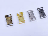 B207 Metal 12×22mm Mini Side Release Buckles Doll Sewing Supplies 2 Pairs