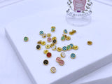 B234 Cute 5mm Round With Dots Shank Buttons Micro Mini Buttons Tiny Buttons Doll Buttons Doll Sewing Craft Supplies