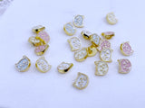 B240 Cute 7mm Cat Head Shank Buttons Micro Mini Buttons Tiny Buttons Doll Buttons Doll Sewing Craft Supplies