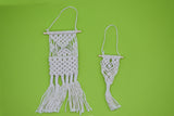 D062 Wall Hanging Decorative Woven Storage Bag Dollhouse Miniature Display For 1/6 Scale Dolls