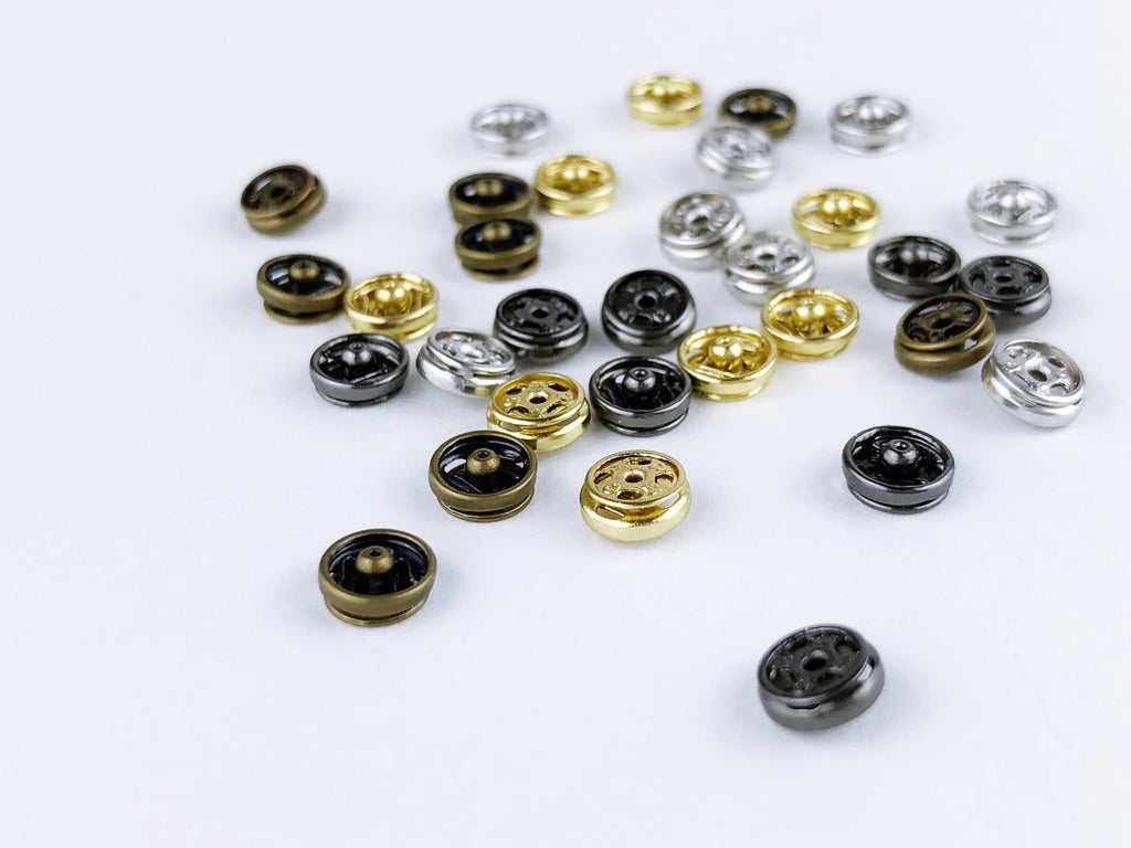 B025 6mm Metal Snap Fastener Buttons Doll Clothes Sewing Craft Supply ...
