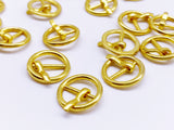 B045 Round Mini Old Metal Buckles Doll Clothes Sewing Supplies Doll Craft