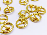 B045 Round Mini Old Metal Buckles Doll Clothes Sewing Supplies Doll Craft