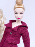 Handmade by Jiu 042 - Knitting Suit For 12“ Dolls Like Fashion Royalty FR Poppy Parker PP Nu Face NF